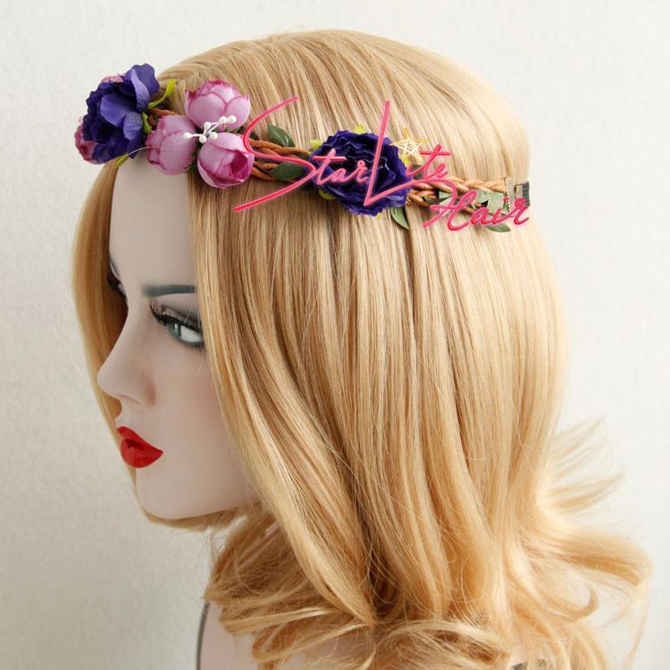 Rustic flower online headband