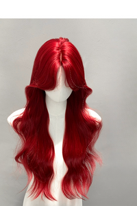 28" Red Fashion Synthetic Hair Wig QS002