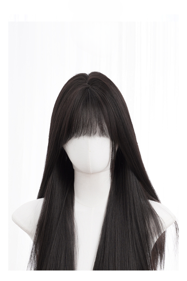 28" Brunette Fashion Synthetic Hair Wig QS005