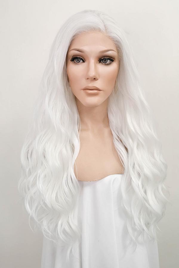 Front lace 2025 white wig